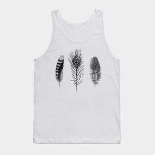 Feathers Print Tank Top